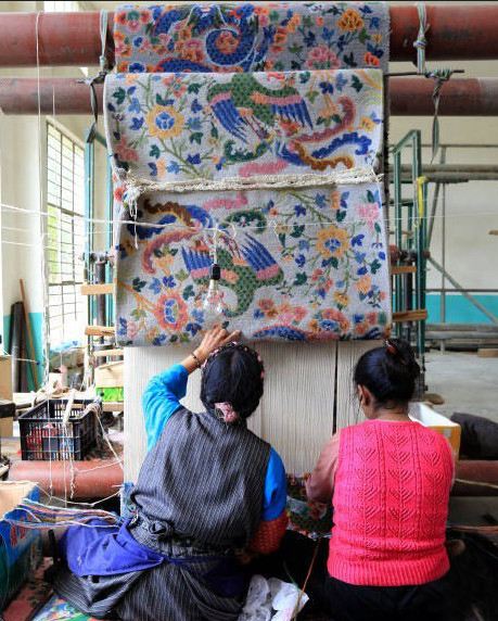 Hand made Tibetan carpet